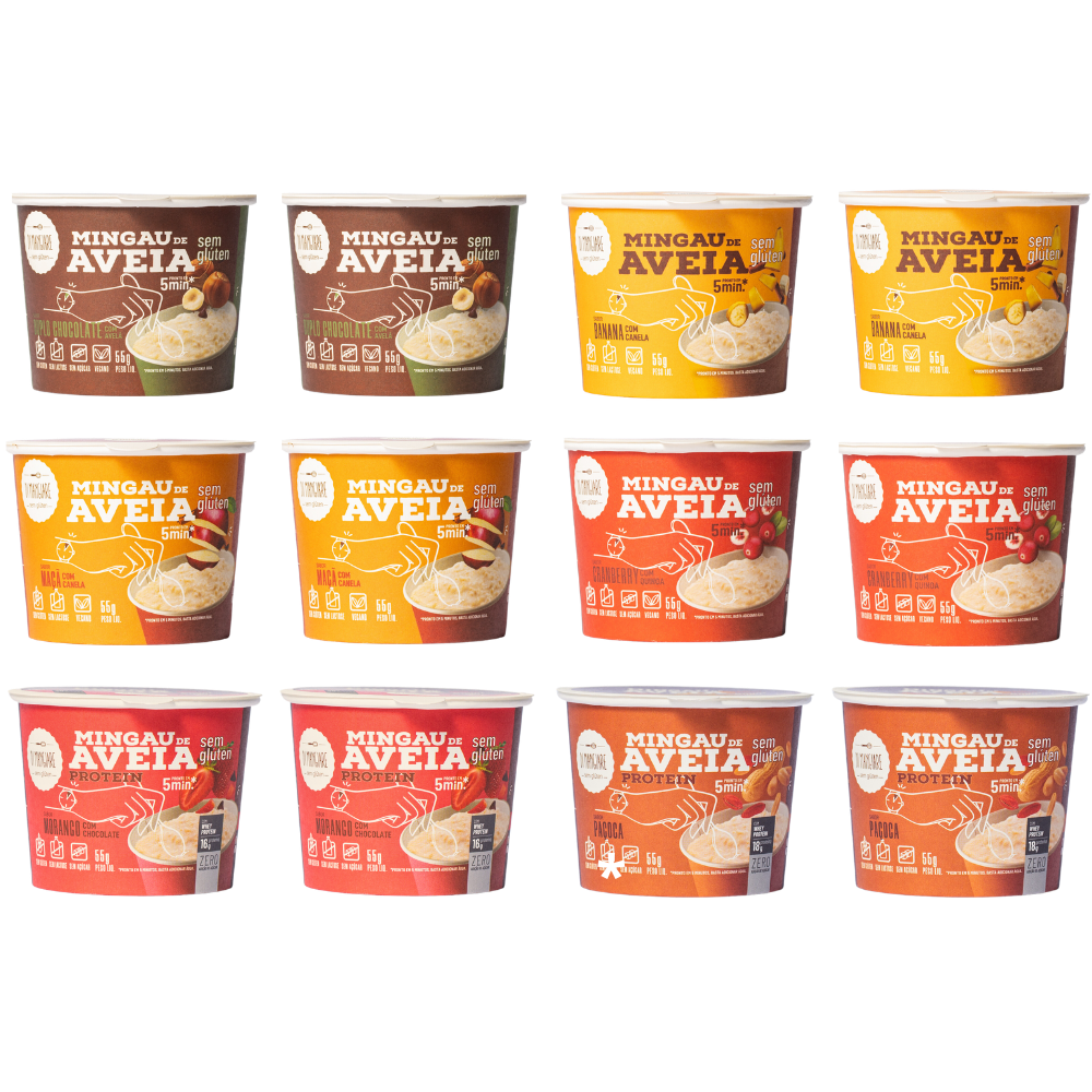 Pack 12 Unidades Mingau de Aveia sem glúten - Di Mangiare